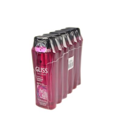 Gliss Shampoo 400ml Supreme Length (Damaged Long Hair.)-Pack of 6 - Buy Online on GoSupps.com