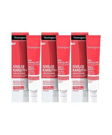 Neutrogena Spot Controlling Anti-Acne Serum 30ml (SET OF 3)
