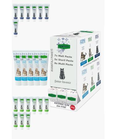 Sernely Cat Malt Advantageous Package (Multi Paste 9x100gr Malt Paste 7x100gr Sterile Paste 5x100gr)-1049
