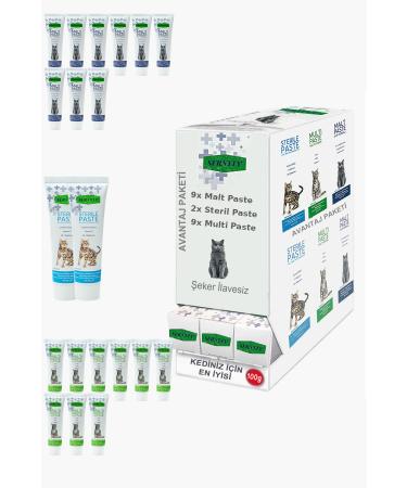 Sernely Cat Malt Advantageous Package (Multi Paste 9x100gr Malt Paste 9x100gr Sterile Paste 2x100gr)-1168