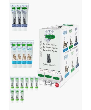 Sernely Cat Malt Advantageous Package (Multi Paste 9x100gr Sterile Paste 4x100gr Malt Paste 3x100gr)-1098