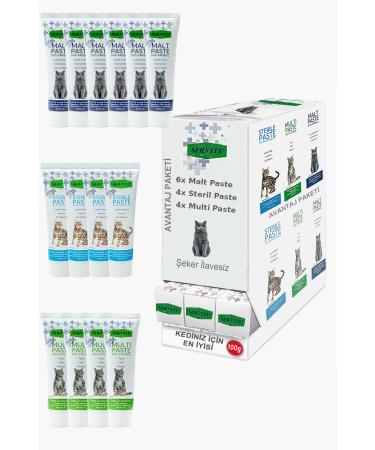Sernely Cat Vitamin Advantage Package (Malt Paste 6x100gr Sterile Paste 4x100gr Multi Paste 4x100gr)-1527