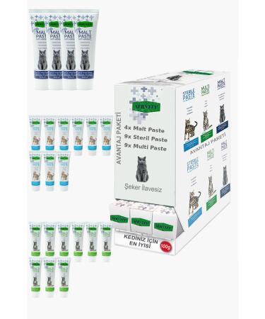 Sernely Cat Malt Advantageous Package (Sterile Paste 9x100gr Multi Paste 9x100gr Malt Paste 4x100gr)-1071