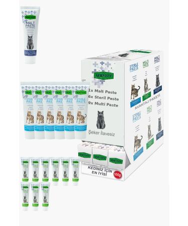 Sernely Cat Malt Advantageous Package (Multi Paste 9x100gr Sterile Paste 6x100gr Malt Paste 1x100gr)-1182