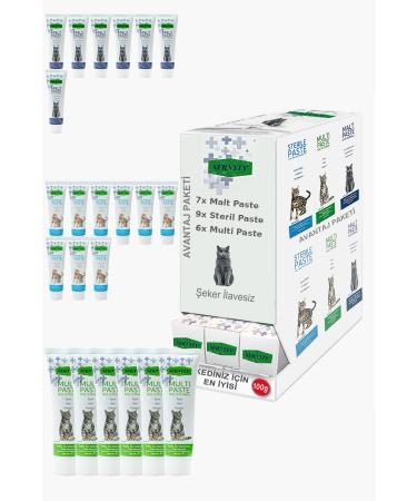 Sernely Cat Malt Advantageous Package (Sterile Paste 9x100gr Malt Paste 7x100gr Multi Paste 6x100gr)-1026