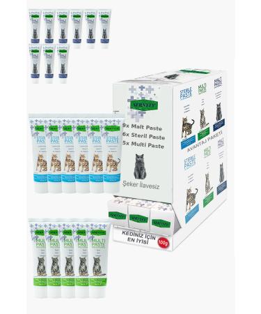 Sernely Cat Malt Advantageous Package (Malt Paste 9x100gr Sterile Paste 6x100gr Multi Paste 5x100gr)-1053
