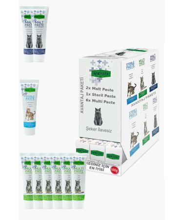 Sernely Cat Vitamin Advantage Package (Multi Paste 6x100gr Malt Paste 2x100gr Sterile Paste 1x100gr)-1586