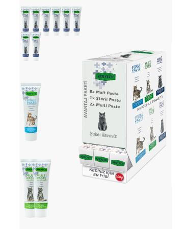 Sernely Cat Malt Advantageous Package (Malt Paste 8x100gr Multi Paste 2x100gr Sterile Paste 1x100gr)-1379