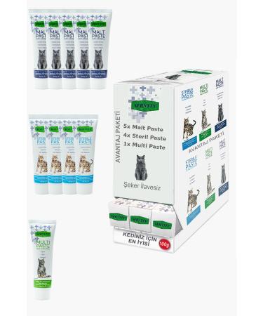 Sernely Cat Vitamin Advantage Package (Malt Paste 5x100gr Sterile Paste 4x100gr Multi Paste 1x100gr)-1659