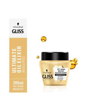 Gliss Schwarzkopf Gliss Ultimate Oil Elixir Nourishing Hair Care Mask 300 Ml