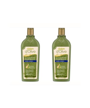 Dalan 2 Pieces D'olive Olive Oil Anti-Dandruff Shampoo 400 ml