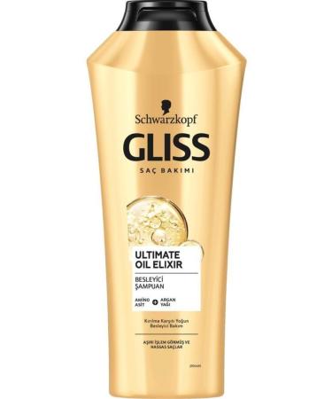 Gliss Ultimate Oil Elixir Nourishing Shampoo - With Amino Acids and Argan Oil 360 ml - Buy Online on GoSupps.com