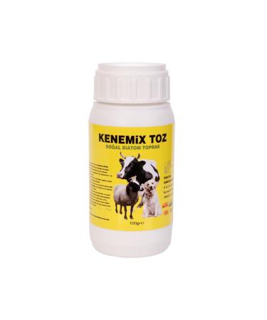 KENEMiX Natural Diatomaceous Earth Ultra 100 gr for Killing Ticks and Lice in Dogs and Livestock