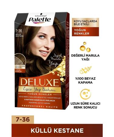 Palette DELUXE HAIR DYE INTENSIVE COLORS 7-36 ASH CHESTNUT