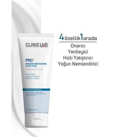 Cliniclab Pro+ Intensive Moisturizing Repair Cream 50 ml - (Tube) - Buy Online on GoSupps.com
