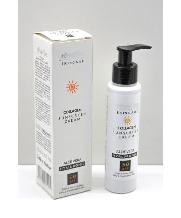 Revefee Skincare Oily and Combination Skin 125 ml Sunscreen Collagen & Aloe Vera & Hyaluronic Acid - Buy Online on GoSupps.com