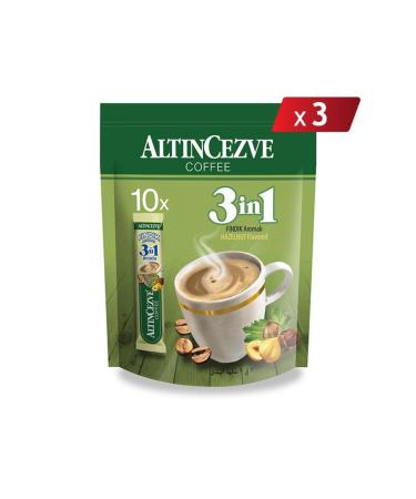 Alt ncezve 3in1 Hazelnut 10-pack (For Single Use) 15 Gr x 10 Pieces - 3-PACK