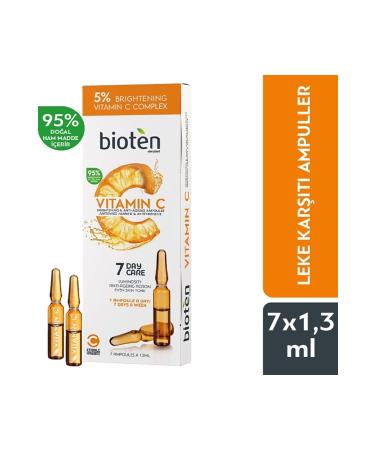 Bioten Vitamin C Brightening & Anti-Aging Ampoules 7 Day Care - Buy Online on GoSupps.com