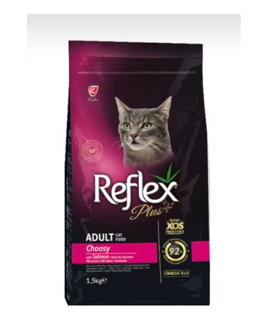 Reflex Plus Choosy Adult Dry Food with Salmon for Picky Cats 1.5 kg