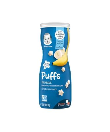 Gerber Puffs Banana Snack Natural Sweet 42g