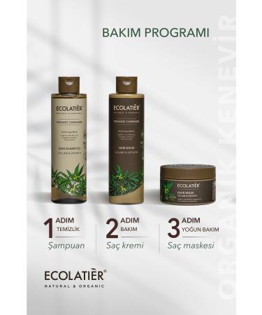 ECOLATIER Hair Shampoo and Conditioner Duo Set Volumizing Fast Growth Organic Hemp 500 ml - Buy Online on GoSupps.com