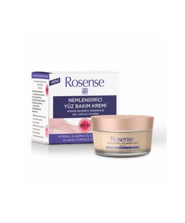 Rosense Moisturizing Face Care Cream Spf 15 For Normal And Combination Skin 50 ml
