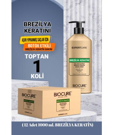 Biocure Hair Straightening Keratin Care 1000 ml Brazilian Blow Dry 1 BOX