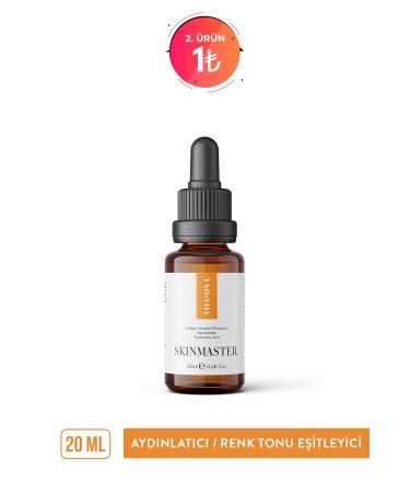 SkinMaster Vitamin C Serum Brightening Tone Equalizer 20 Ml (sodium Ascorbyl Phosphate Niacinamide Ha) - Buy Online on GoSupps.com