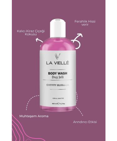La Vielle Purifying Refreshing Moisturizing Japanese Cherry Blossom Shower Gel 400 Ml - Buy Online on GoSupps.com