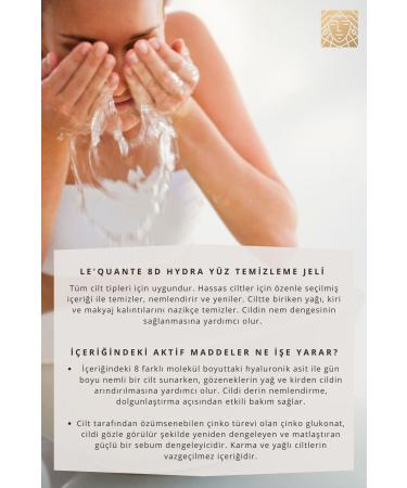 Le'Quante Daily Facial Cleansing Gel 250 ml Anti-Acne Nourishing and Moisturizing for All Skin Types - Buy Online on GoSupps.com