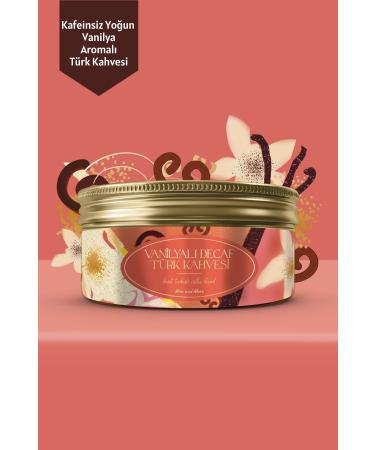 Mim and More Vanilla Decaf Turkish Coffee Vanilla Flavored Decaffeinated Turkish Coffee 150 Gr