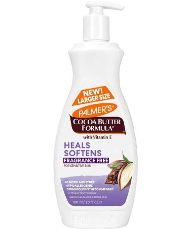 Palmers Heals Softens Unscented Daily Moisturising Intensive Body Lotion 591ML