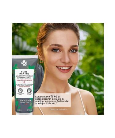 Yves Rocher Pure Menthe Charcoal Mask - Carest Cosmetic - Buy Online on GoSupps.com