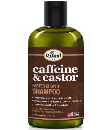 Difeel Caffeine & Castor Faster Growth Shampoo 354.9ML