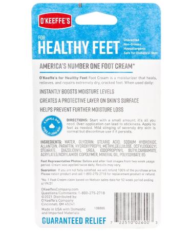 O'Keeffe's Healthy Feet Foot Care Cream 76GR - Buy Online on GoSupps.com