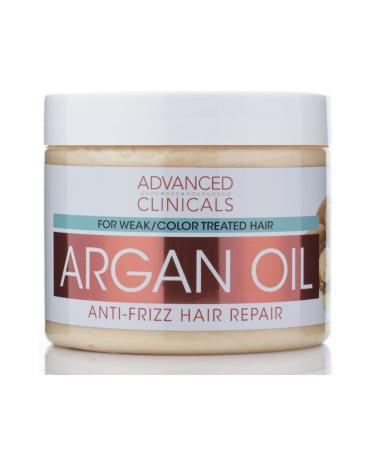 ADVANCED CLINICALS Argan Oil Anti-Frizz Repairing Hair Mask 340gr