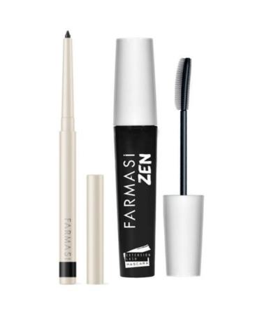 Farmasi Lift Eye Pencil 01 Black with Zen Extension Lash Mascara