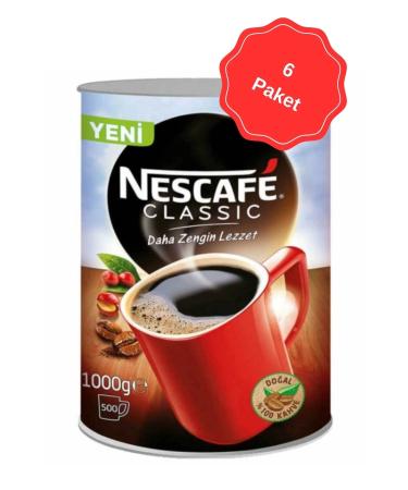 Nescafe Classic Instant Coffee 1 Kg x 6 Pieces