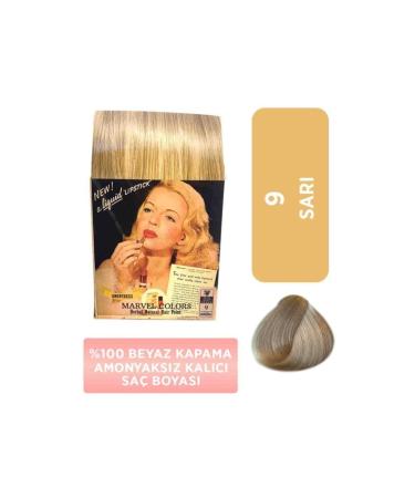 Marvel Colors Marvel Hair Dye Ammonia Free Natural Hair 9 Yellow - Buy Online on GoSupps.com