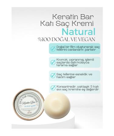 Rosece Solid Conditioner | Keratin Bar |Damaged Hair Dyed Hair Processed Hair | 100 gr