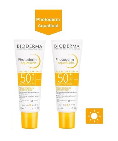 Bioderma Photoderm Aquafluide Invisible Spf50 40 Ml 2 Pieces