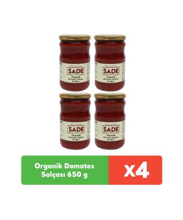 Plain Organic Tomato Paste 650 g x 4 pieces