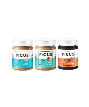 picus Hazelnut Paste 195 Gr.x1 Cashew Paste 195 Gr.x1 Black Tahini 210 Gr.x1
