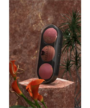 Add Color to Your Estella Beauty: 3-Pack Blush Palette with Terracotta Blush No: 01