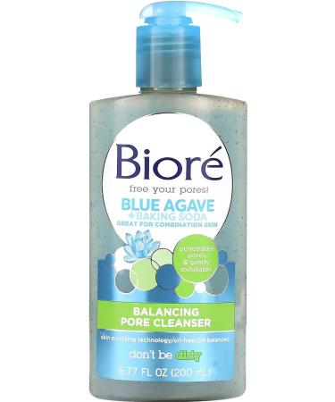 Biore Blue Agave + Baking Soda Oil-Free Pore Cleanser 200ml