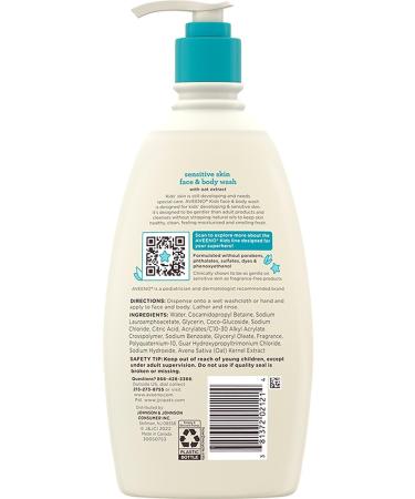 AVEENO Kids Sensitive Skin Face and Body Shampoo 532ML - Buy Online on GoSupps.com