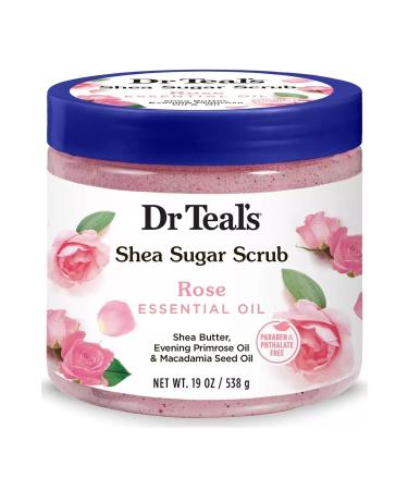 Dr Teals Dr.teal's Shea Sugar Scrub Rose Body Sugar Peeling 538gr