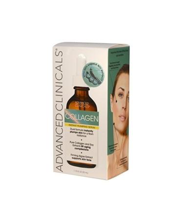 ADVANCED CLINICALS Collagen Plumping Anti-Aging Face Serum 52ml - Buy Online on GoSupps.com