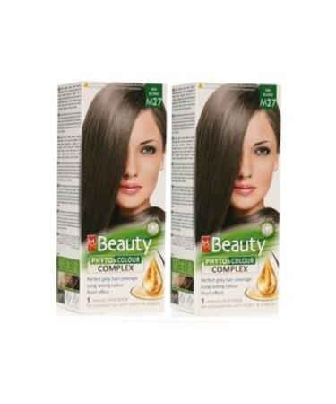 Beauty Mm Herbal Hair Dye M27 Ash Blonde 2 Pieces Mmb-m27