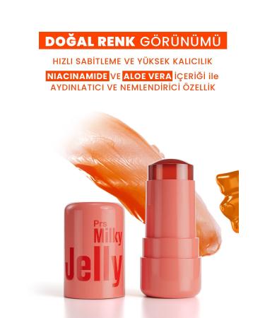 PROCSIN Milky Jelly Natural Look Lip and Cheek Coloring Blush Coral 5 GR - Buy Online on GoSupps.com
